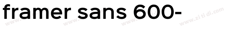 framer sans 600字体转换